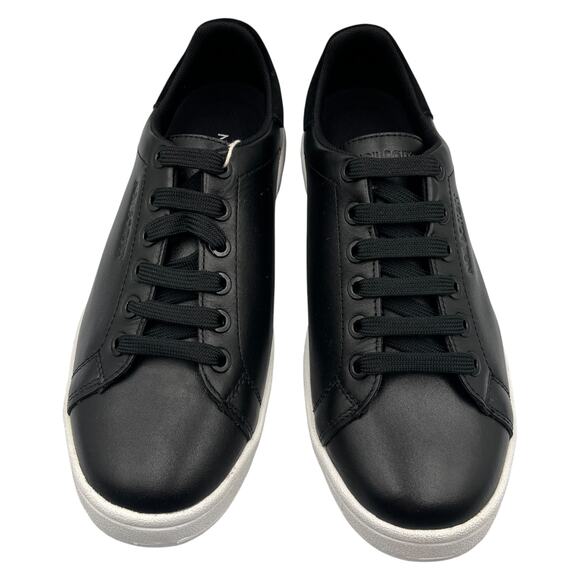 Neil Barrett Leather Low Top Sneakers Black Size EU 38 US 8 - Picture 7 of 15